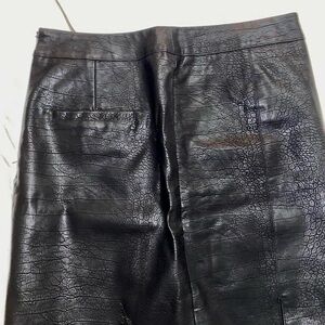 Love Riche Black Textured Peplum Skirt